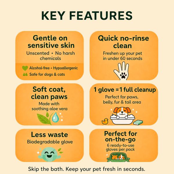 ReadyPaws™ SwiftClean - Eco-Friendly Pet Cleaning Glove